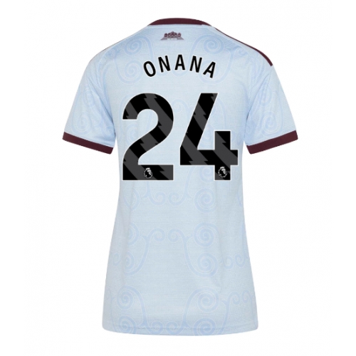 Aston Villa Amadou Onana #24 Maglia Gara Terza Repliche 2026-27 Donna Maniche Corte Aston Villa Amadou Onana #24 Maglia Gara Terza Repliche 2026-27 Donna Maniche Corte